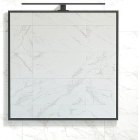 Oglindă de baie BATH DELUXE 01-080-05-02-00 BORGSTED 80x80 cm negru