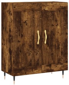 vidaXL Servantă, stejar fumuriu, 69,5x34x90 cm, lemn compozit