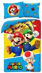 Super Mario Bros Husă de pat 140×200cm, 70×90 cm