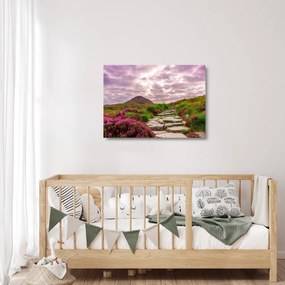 Tablou pe sticlă cu peisaj (70x50 cm)