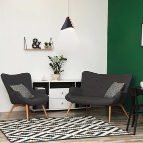 Pendul design industrial Neva negru