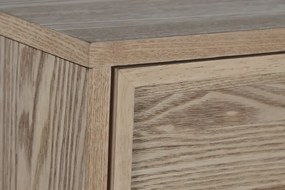 Comoda inalta natur , din lemn de molid si rattan " Almeria"