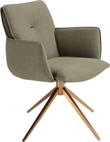 Scaun modern pivotant Olive green