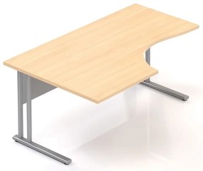 Masa coltar Visio LUX 160 x 100 cm, stanga, stejar