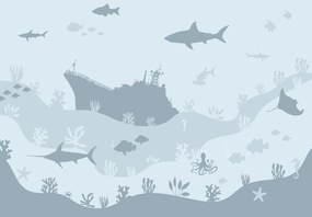 Fototapet - Sea World, albastru (147x102 cm)