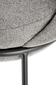 Scaun de bar tapitat H118 gri