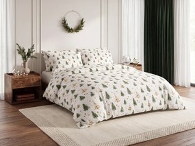Lenjerie de pat din bumbac CHRISTMAS FOREST colorat Dimensiune lenjerie de pat: 70 x 90 cm | 140 x 200 cm