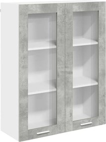 vidaXL Dulap suspendat Gri din beton 80 x 31 x 100 cm Lemn compozit