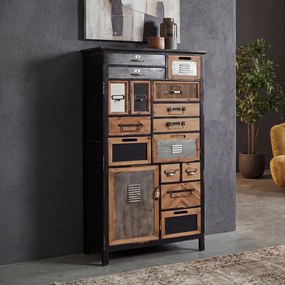 Dulap cu sertare stil industrial vintage SECRETS 150cm