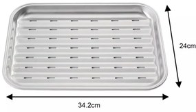 Tava inox pentru gratar Kinghoff KH1916