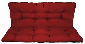 Set perne decorative pentru mobilier paleti, perna sezut 120x70 cm + perna spate 120x40 cm, culoare visiniu
