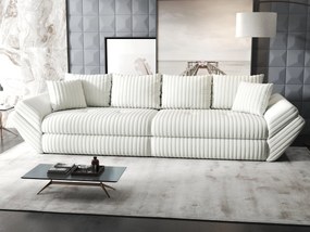 Canapea extensibilă dumonde cu ladă de depozitare si sezut confortabil din spuma high-density, Loana Ambience Ivory 300x100 cm