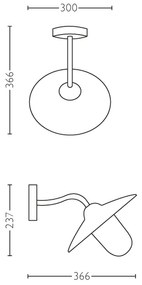 Philips 01643/30/PN - Aplică perete exterior HAMMOCK 1xE27/60W/230V