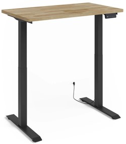 Masă PC electrică Natura 120 (Stejar + Negru). Promo -7%. 1124883
