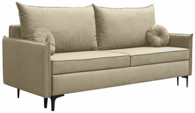 Canapea extensibilă Clovis 103Cutie de pat, 101x216x96cm, 95 kg, Picioare: Metal, Lemn: Pin