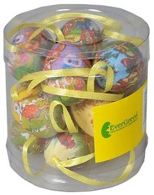 Set de ouă de Paște cu imagine, înălțime 4 cm, 12bucăți în pachet
