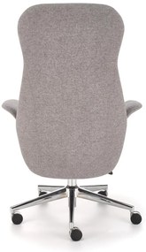 Scaun de birou Kevin stofa gri cenusiu H125 cm