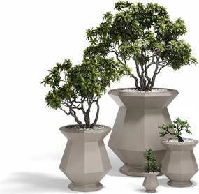 Ghiveci plante design decorativ modern exterior/interior ORIGAMI KASHI 94x94x120cm