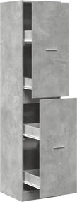vidaXL Dulap de farmacie, gri beton, 40x41x174,5 cm, lemn prelucrat