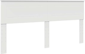 vidaXL Tăblie cap Alb 180 cm Lemn compozit