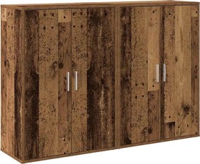 vidaXL Bufet 2 pcs Lemn vechi 60 x 31 x 84 cm Lemn compozit