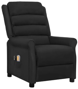 3098471 vidaXL Fotoliu de masaj electric, negru, piele ecologică