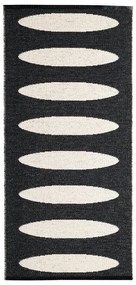 Covor tip traversă pentru interior și exterior negru 70x150 cm Ella Black – Pappelina