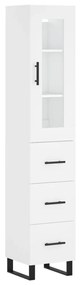 3199257 vidaXL Dulap înalt, alb, 34,5x34x180 cm, lemn prelucrat