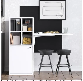 Masă PC Aliex 13 (alb + negru). 1089379