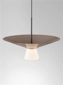 Lustra LED suspendata BARIS Nut Brown 38cm