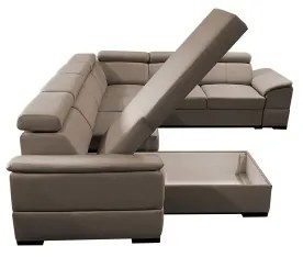 Colțar extensibil în U cu colț reversibil și spațiu de depozitare GRANADA, bej