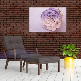 Tablou detaliu florii de trandafir (90x60 cm)