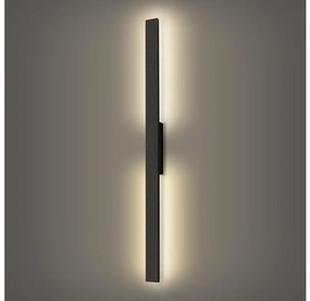 Brilagi - Aplica LED de exterior LUNA, 24W, 230V, 4000K, IP65, neagră