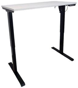 Birou reglabil electric TerrA2DS BLACK - profil dreptunghiular , profil cadru Negru (Dimensiune blat: 100x60 cm, Culoare blat: Alb 25mm)