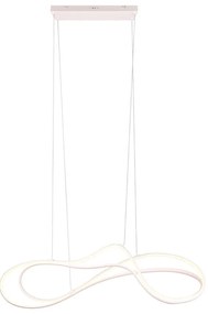 Lustră albă LED cu abajur din metal Nala – Trio Select