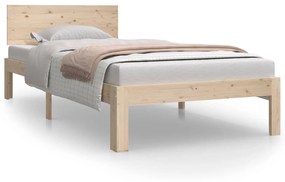 810480 vidaXL Cadru de pat, 90x200 cm, lemn masiv de pin