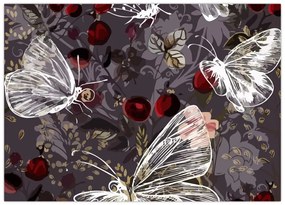 Tablou pe sticlă - Fluture (70x50 cm)