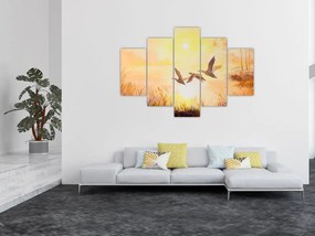 Tablou - Macarale la apus de soare (150x105 cm)