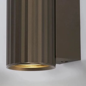 Aplica minimalista din aluminiu canelat Anna Wall 1 bronz