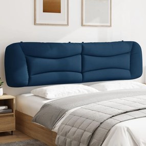 374622 vidaXL Pernă pentru tăblie de pat, albastru, 200 cm, material textil