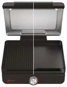 Gratar electric Ninja GR101EU, 1450W, 28x37 cm, Incalzire rapida, 60-260°C, 2 placi, Negru
