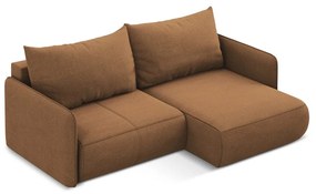 Colțar portocaliu extensibil/cu spațiu de depozitare (cu colț pe partea dreaptă) Nanea – Makamii