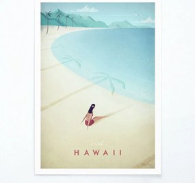 Poster Travelposter Hawaii, 30 x 40 cm