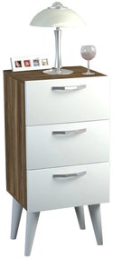 Noptieră Bellini v3 - White, Walnut