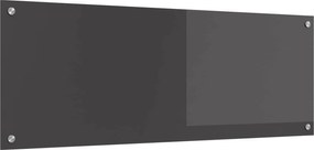 vidaXL Panou de bucătărie Gri închis 110 x 40 cm sticlă securizată