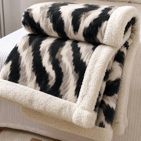 Pătură pufoasă cu blăniță, groasă 2.3 kg, 200x230 cm, PMB06