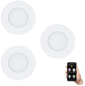 Eglo 900099 - Set 3x LED FUEVA-Z, corp de iluminat dimabil, LED/2,8W/230V IP44