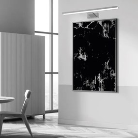 Aplică LED pentru tablouri PINTO LED/12W/230V crom lucios