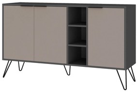 Consolă Clara Console - Anthracite, Light Mocha