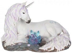 Statueta unicorn cu cristale Liniste 20 cm
